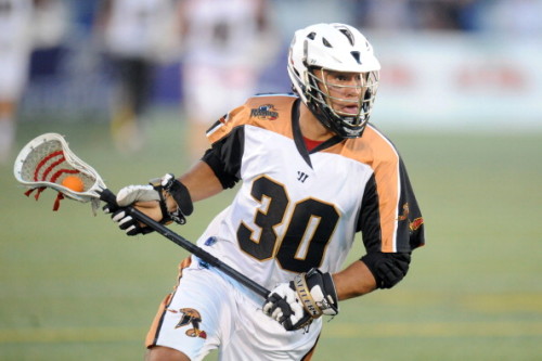 ANNAPOLIS, MD - JULY 17: John Ortolani #30 of the Rochester Rattlers walks with the ball during a Major League Lacrosse game against the Chesapeake Bayhawks on July 17, 2014 at Navy-Marine Corps Memorial Stadium in Annapolis, Maryland. The Rattlers won 10-7. (Photo by Mitchell Layton/Getty Images)