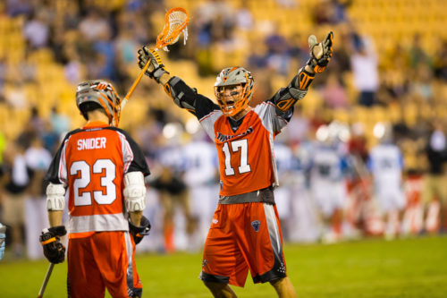 Aug 20, 2016; Kennesaw, GA, USA; Denver Outlaws XXX against the Ohio Machine in the xxx half of the Major League Lacrosse Championship game at Fifth Third Bank Stadium. Mandatory Credit: Brett Davis