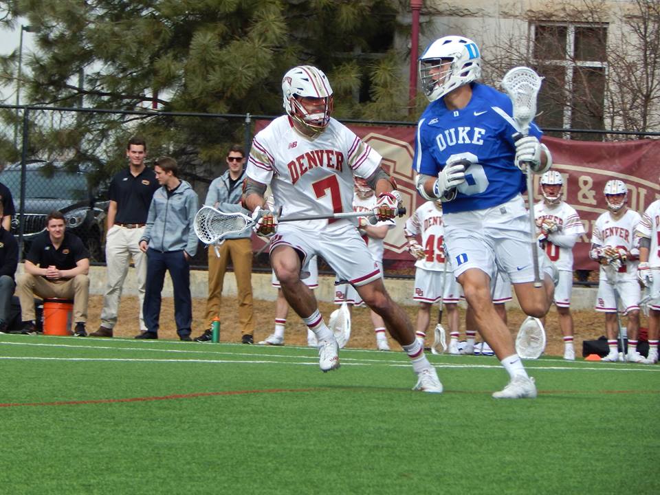 The Denver Pioneers soared over the Duke Blue Devils 14-9 on Saturday, February 18 at Peter Barton Lacrosse Stadium. (Photo credit: Ian Neadle)