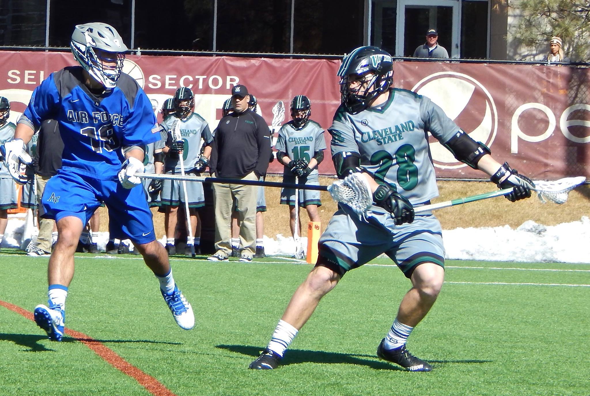 Air Force vs. Cleveland State on Sunday, February 26, 2017 at Peter Barton Lacrosse Stadium. (Photo credit: Ian Neadle)