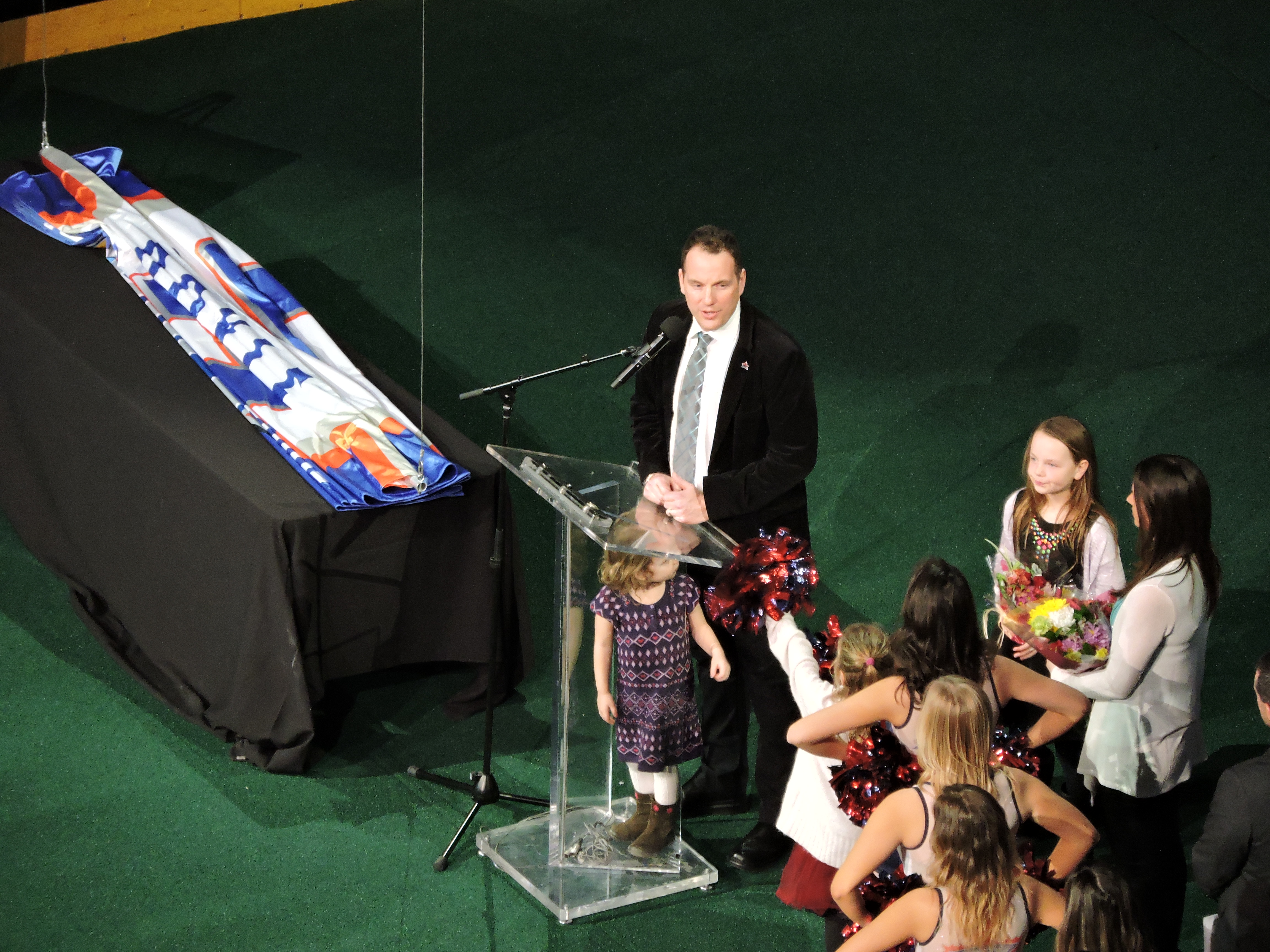 Colin Doyle speaks at his retirement ceremony on March 11, 2017. (Photo credit: Anna Taylor)