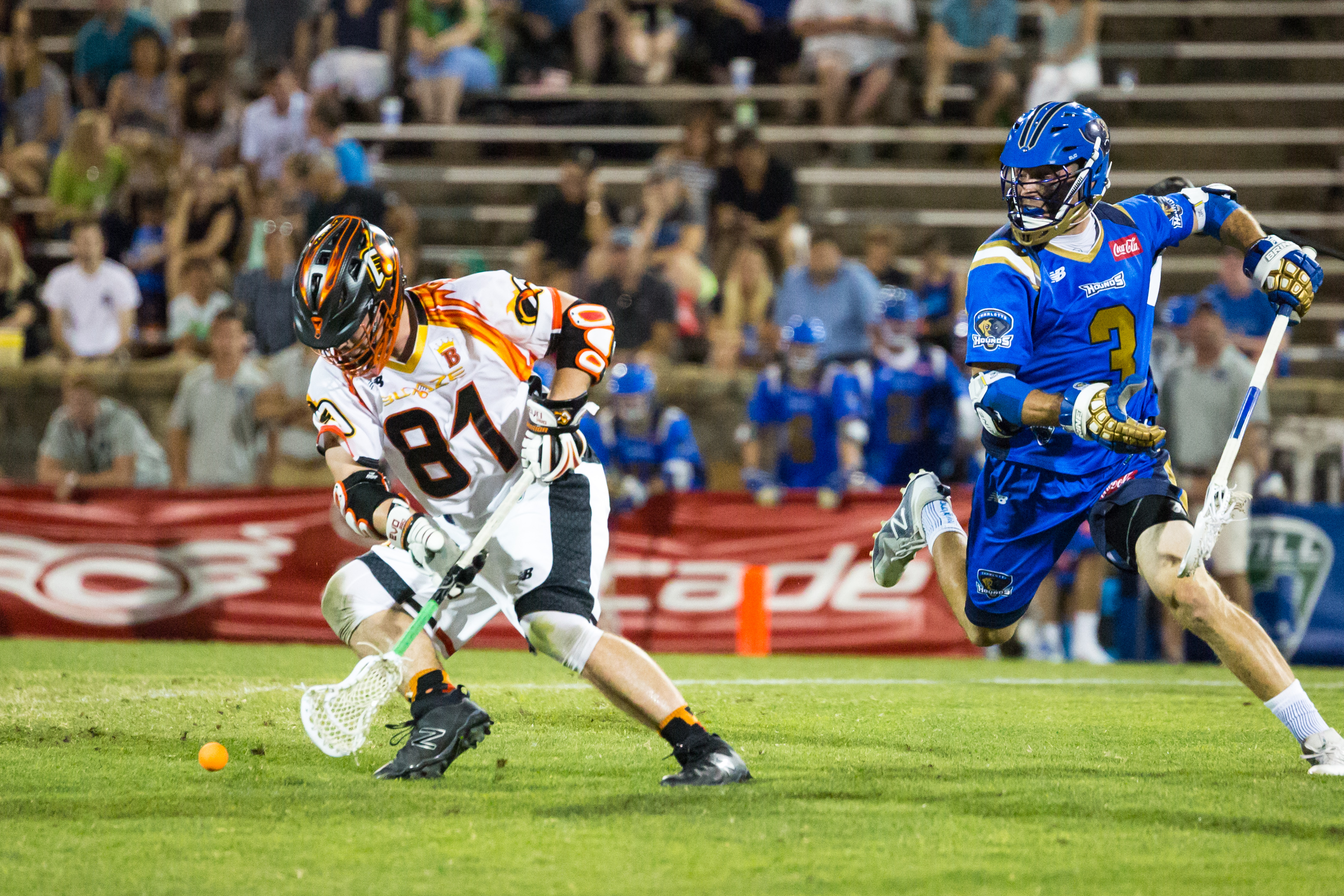 June 10, 2017; Charlotte, NC, USA; Atlanta Blaze @ Charlotte Hounds at American Legion Memorial Stadium.